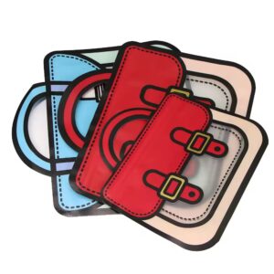 Embalagem Zip Lock Maleta Azul e Vermelha 20x19cm - IMPORTADO - 6 UND ( Cada Unidade sai por R$1,40)