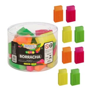 Borracha Neon c/ Capa plástica - BRW - POTE 24 UND