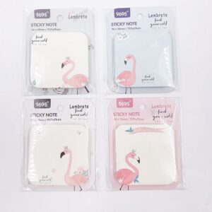 Bloco de Notas Adesivado Flamingos 70x70mm