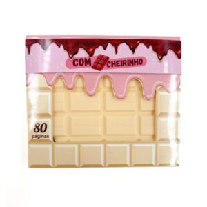 Caderninho Bloco Com Cheirinho Barra de Chocolate