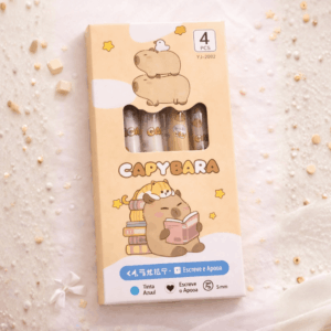 Caneta Gel Apagável Retrátil Premium 0.5 mm Capivara - IMPORTADO - BLISTER 4 UND