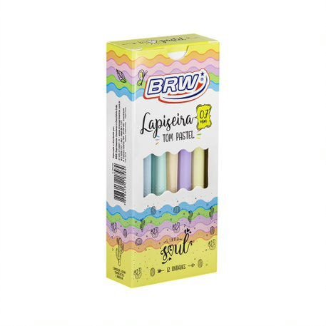 Lapiseira plástica Pastel 0.7mm BRW