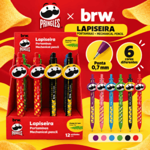 Lapiseira Plástica Divertida 0.7mm PRINGLES - BRW - UND