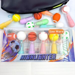 Marca Texto Fofo Bolinhas Designer - Kit 6 Und