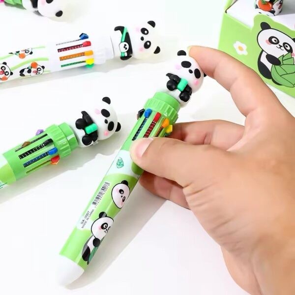 Caneta 10 Cores Panda Encantado - UND