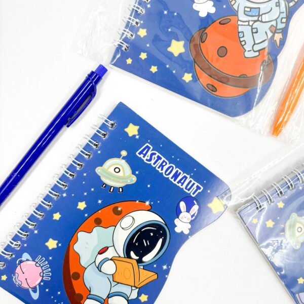 Mini Caderno Astronauta c/ Caneta