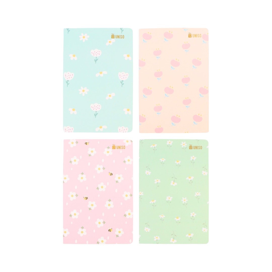 Caderno A5 Pautado Flor 13,5x20,5cm- UNISO - UND