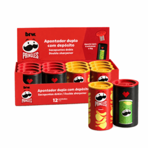 Apontador Duplo Lata c/ Depósito PRINGLES - BRW - UND