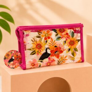 Necessaire Plástica Estampada Brisa de Verão 20 x 12 x 8 cm - IMPORTADO - UND