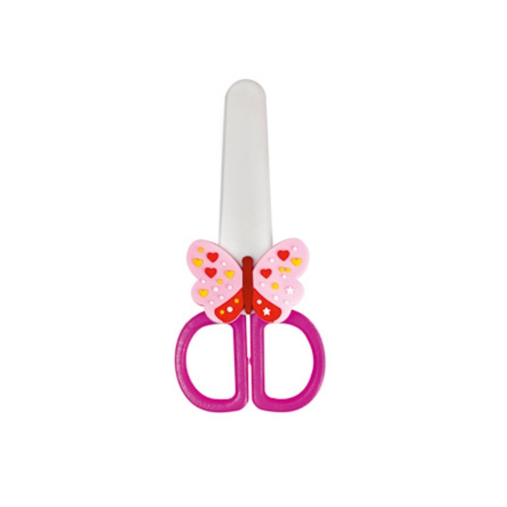 Tesoura Escolar Butterfly - FOFY - BLISTER 1 UND