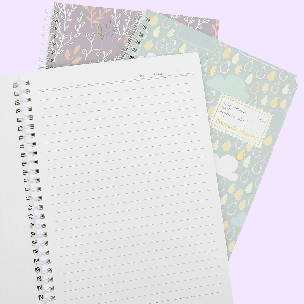 Caderno A5 Espiral Capa Dura Romantic MOMENT 65 fls 14,5x21cm - IMPORTADO - UND