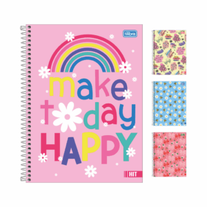 Caderno Universitário Espiral 10 M 160 fls HIT FEMININO - TILIBRA - UND