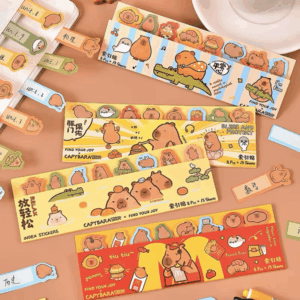 Marca Páginas Fofo Capivara - Bloco c/ 120 Marcadores