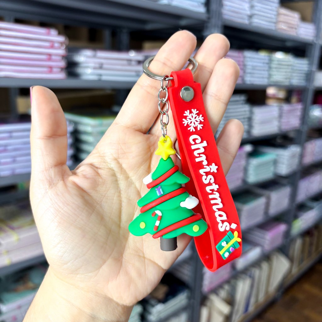 Chaveiro Emborrachado FELIZ NATAL - IMPORTADO - UND