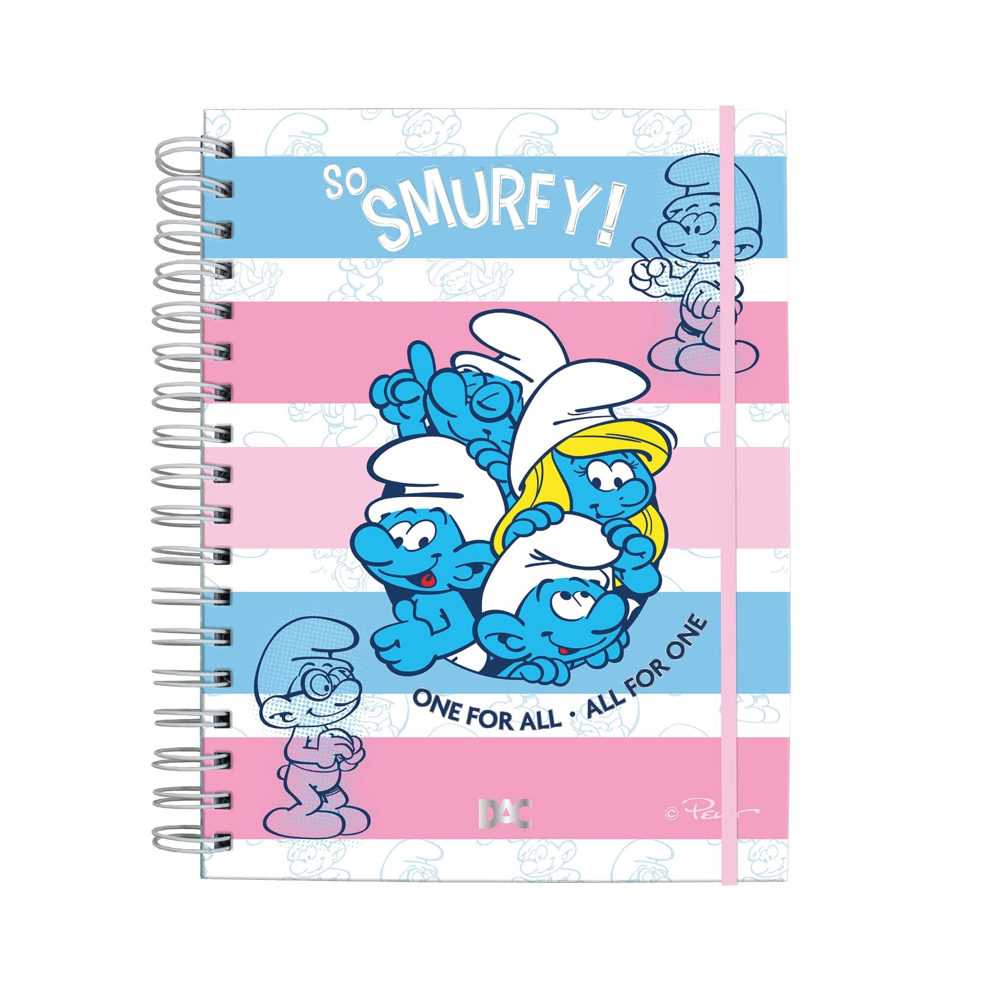 Caderno Smart Colegial Smurfes 80 fls - DAC
