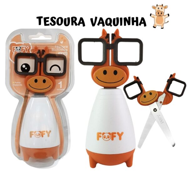 Tesoura Bichinhos Cute FOFY - BLISTER