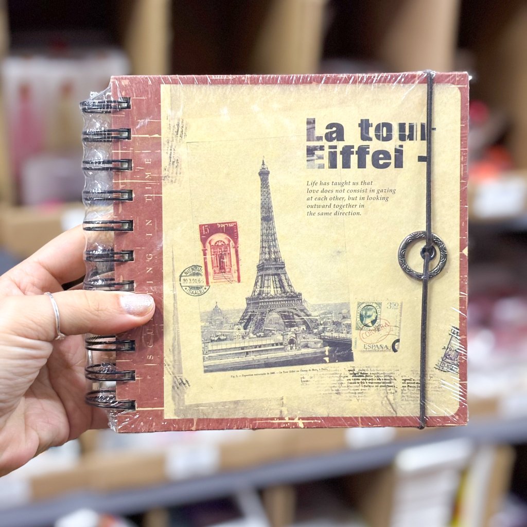 Caderno Capa Dura Vintage Journal 15x15cm 150fls - IMPORTADO - UND