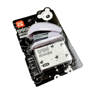 Kit Mini Grampeador  c/ Extrator + Grampos Ursinhos