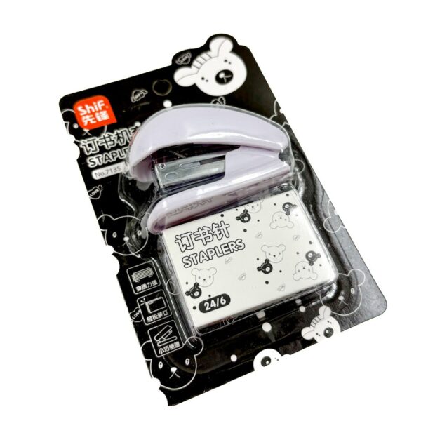 Kit Mini Grampeador  c/ Extrator + Grampos Ursinhos