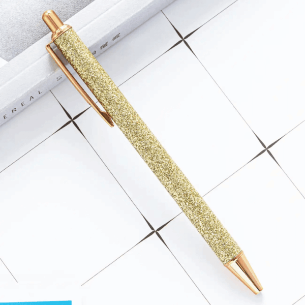 Caneta Luxo Glitter Color - KIT 4 UND