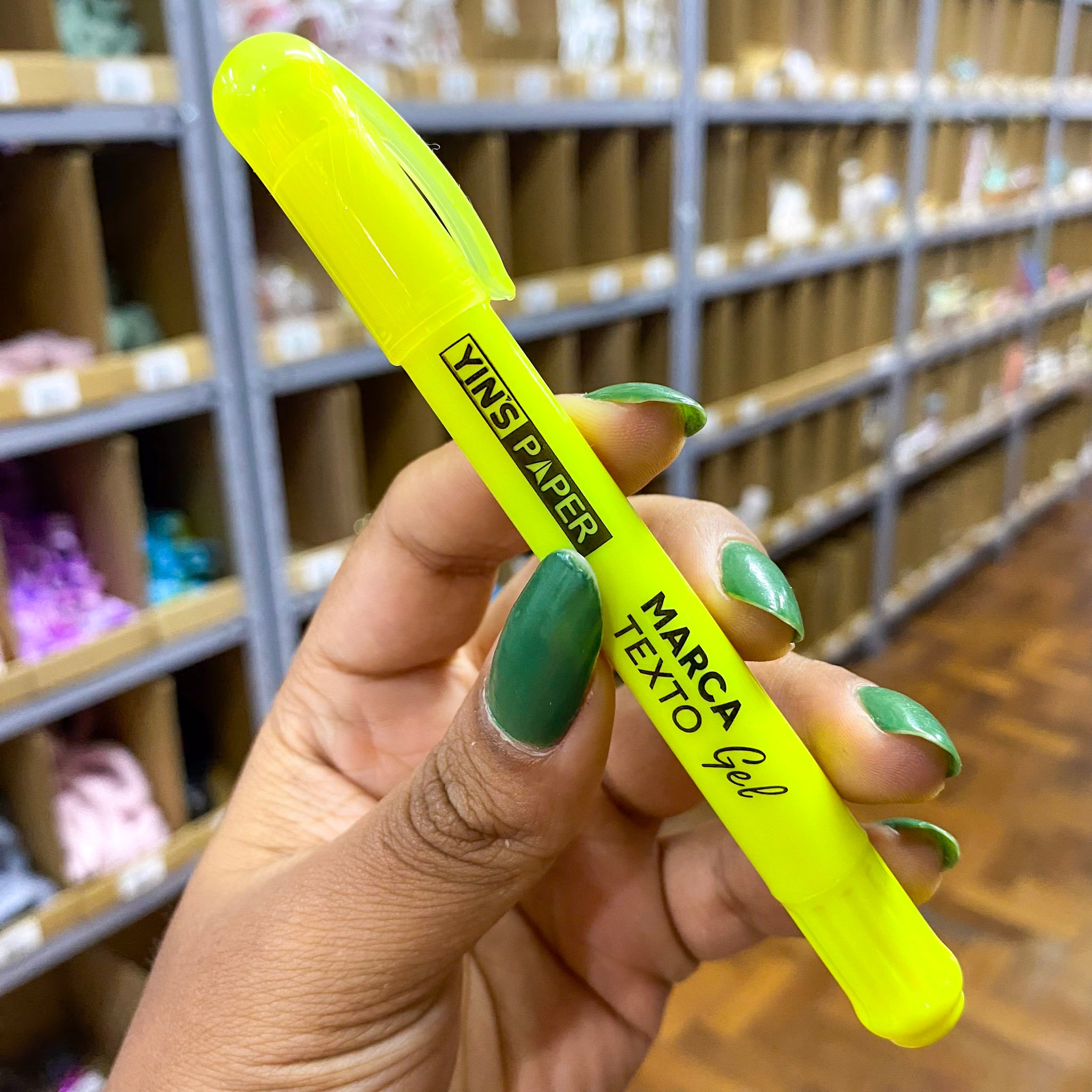 Marca Texto em Gel Amarelo - YINS PAPER - UND