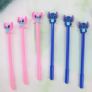 Caneta Fofa Stitch e Angel - Pacote 6 Und
