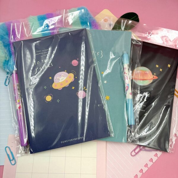 Kit Caderno Rabbit Space + Caneta