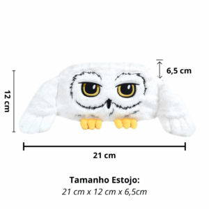Estojo Fluffy Pelúcia Coruja Edwiges Harry Potter - DAC
