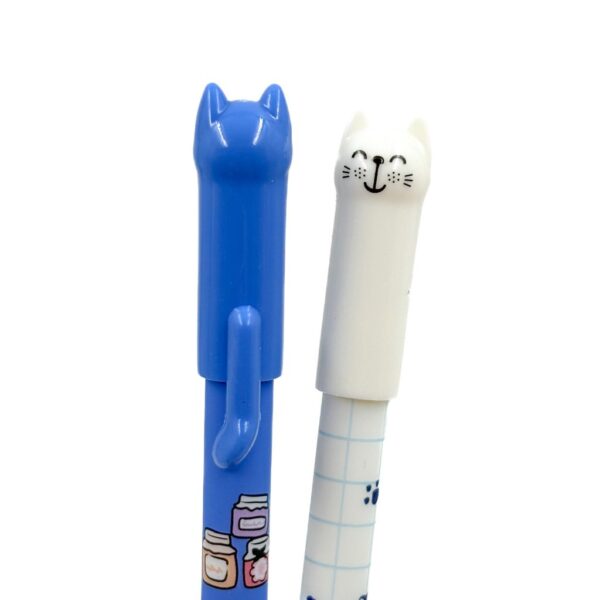 Caneta Apagável Estampada Gatinho C/ Rabinho Und