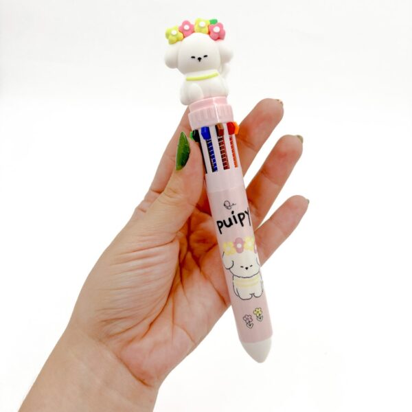 Caneta 10 Cores Dog Puipy