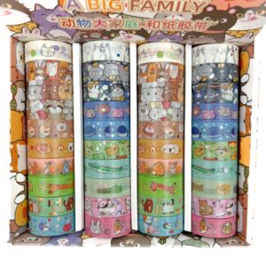 Washi tape bichinhos fofos - Cx 40 Und