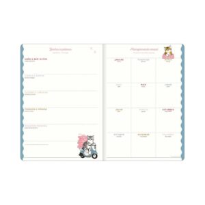 Planner 2027 Grampeado Gato Mofusand 17,8x25,4cm - TILIBRA - UND