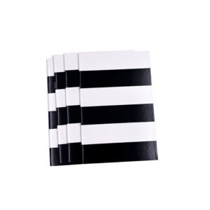 Caderno Grampeado Pautado 120X180mm Black BRW - Pacote c/4 Und