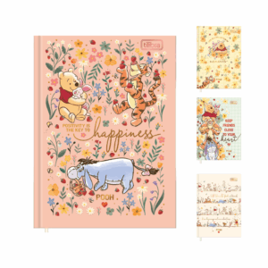 Caderneta Costurada LUXO 96 fls Petit URSINHO POOH - TILIBRA - UND