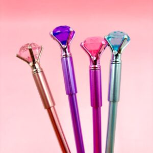 Caneta Fofa Diamante - Pacote 6 Und
