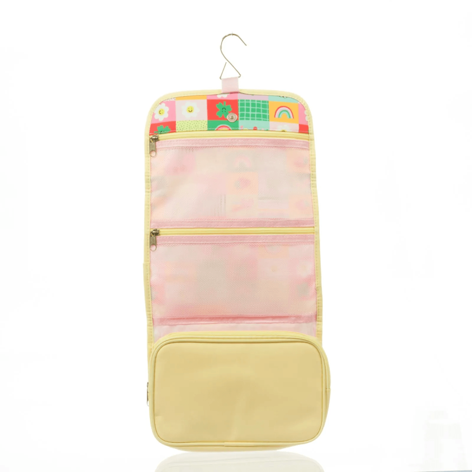 Necessaire c/ Gancho Bege DIVERTIDA 18x25x3cm - FLORIE - UND