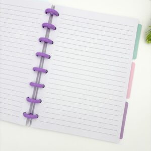 Caderno de Disco Frases A5 80 Fls/8 discos - 15x21,2cm - IMPORTADO - UND