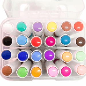 Marcador ACRÍLICO para COLORIR - MALETA 24 CORES