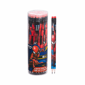 Lápis Preto HB c/ Borracha Homem Aranha - MOLIN - POTE 48 UND