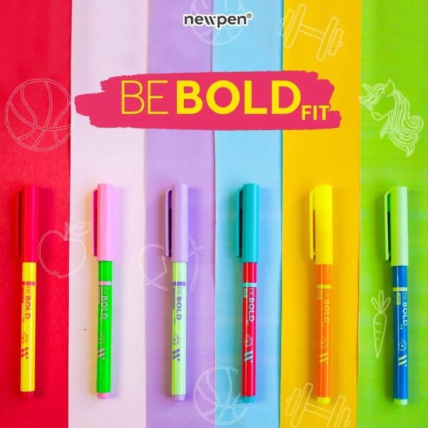 Marca Texto Be Bold Fit Newpen - Blister 6 Und