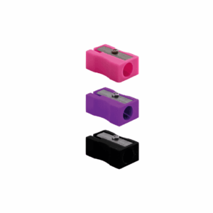 Apontador Simples Retangular Colorido LEO E LEO - CX 24 UND