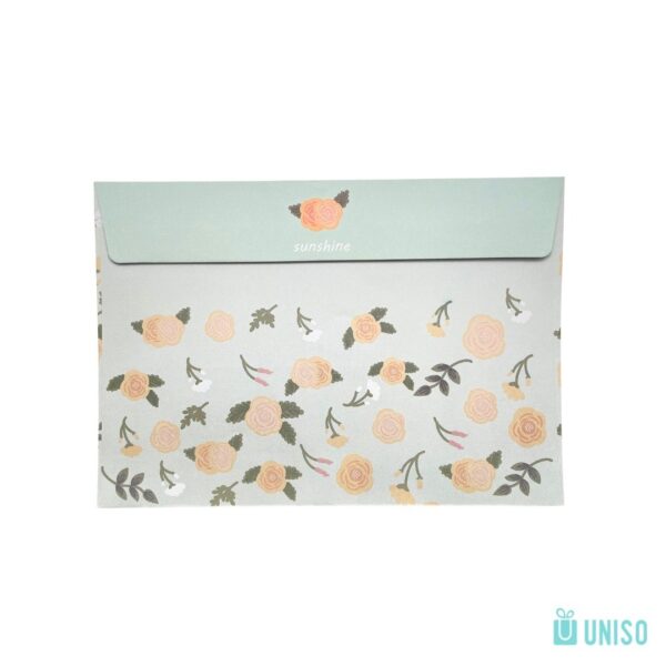 Kit 8 Envelopes Flor + Adesivos + Selos - UNISO - UND