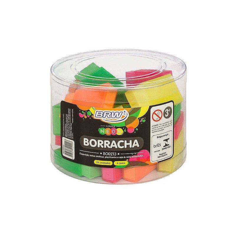 Borracha Neon c/ Capa Plástca - BRW - UND