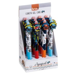 Caneta Esferográfica Gel Apagável 0,7mm Cars - BRW - UND