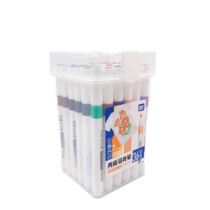 Marcador ACRÍLICO para COLORIR - MALETA 36 CORES