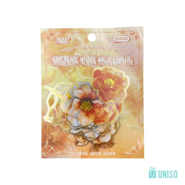 Kit Adesivo Decorativo Magia das Flores 4,5x4,5cm - UNISO - PACOTE 20 UND
