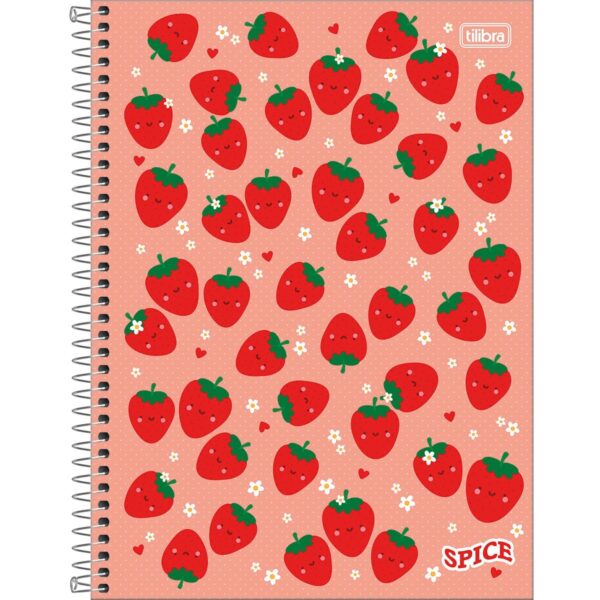 Caderno Espiral Capa Dura Universitário 1 Matéria Spice Feminino Tilibra