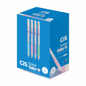 Caneta Esferográfica CIS Dolce Color Retrátil - UND