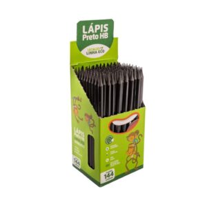 Lápis Hb Ecológico Sextavado Leo e Leo Caixa 144 Unidades