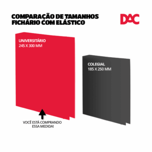 Fichário Universitário Disney Mickey com elástico DAC